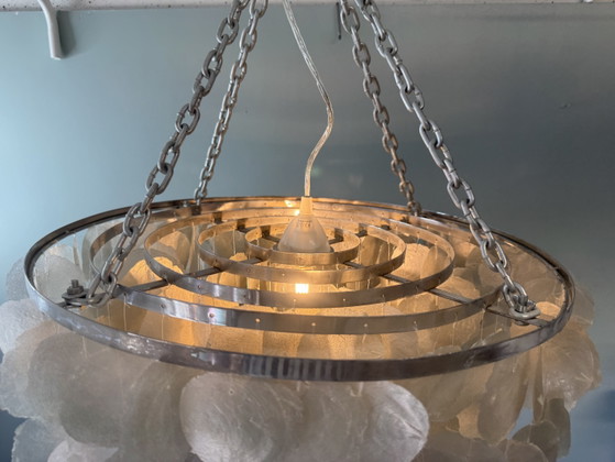 Unieke hanglamp met schelpen, sfeervolle verlichting – Kroonluchters, Metal, Other (photo 8 of 13)