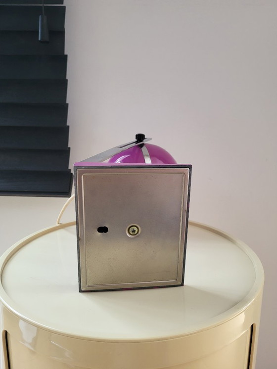 Image 1 of Lámpara de mesa globo ocular de la era espacial acabado púrpura y cromo, años 60