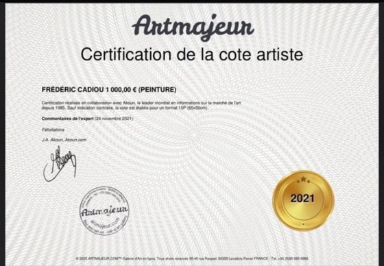 Image 1 of Encre sur papier « blue jean » 250g.  Format 21x30cm