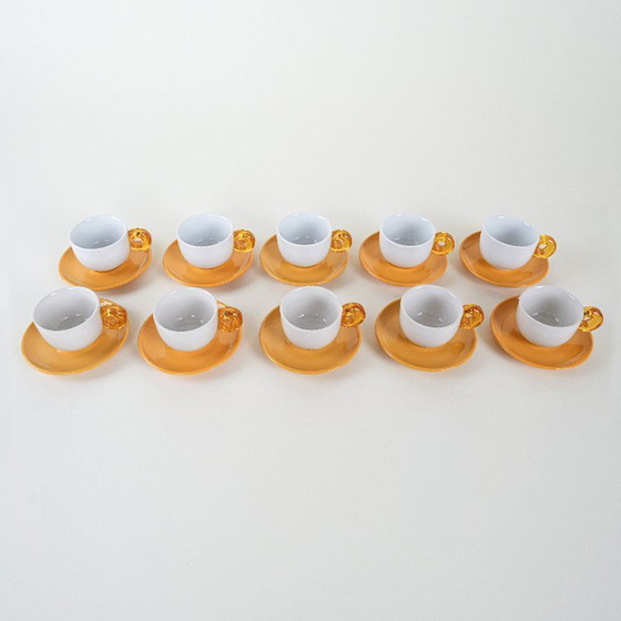 Image 1 of Set di tazze in porcellana, design italiano, anni '70, produzione: Italia