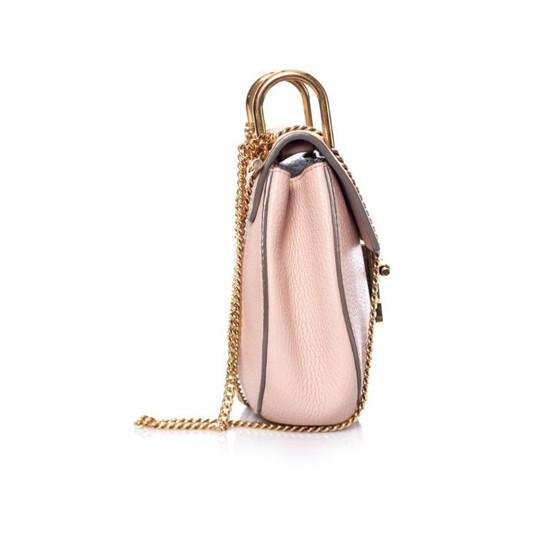 Image 1 of Borsa Chloe modello Drew color rosa cemento.