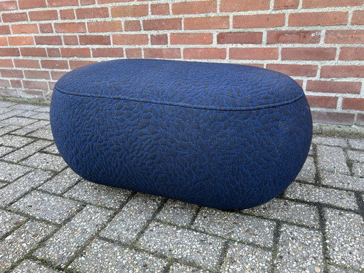 Leolux poef / hocker op wieltjes