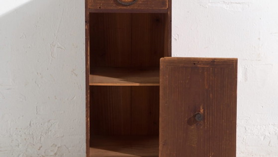 Antique Japanese Cedar Cabinet with Door and Drawers – Taishō / Early Showa Period (c. ) – Storage cabinet (photo 3 of 40)
