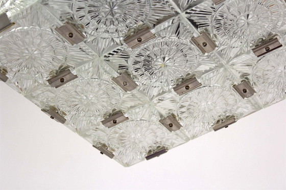 Image 1 of Vintage Sculptural Glass Pendant Lamp attributed to Kamenický Šenov, 1970s