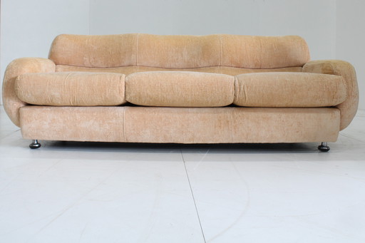Vintage italienisches beige Sofa 1970er