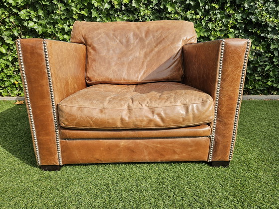 Image 1 of Luxe Leren Cube Fauteuil