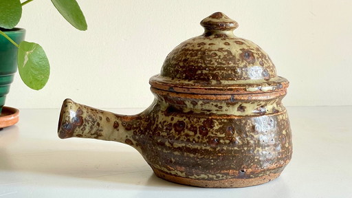 Vintage Pyrite Stoneware Pot