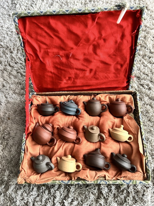 Vintage Miniature Teapot Set