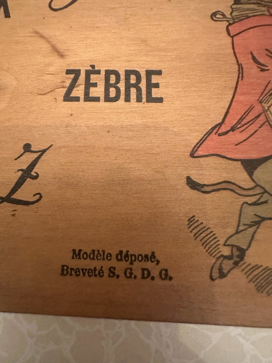 ABC Comique – R. Candide – Nilsson Paris vers 1900 – Abécédaire sur bois – Livres d'art, Cuir (photo 11 of 14)