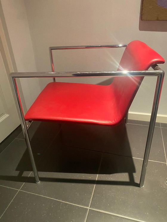 Image 1 of Set of red Italian design chairs