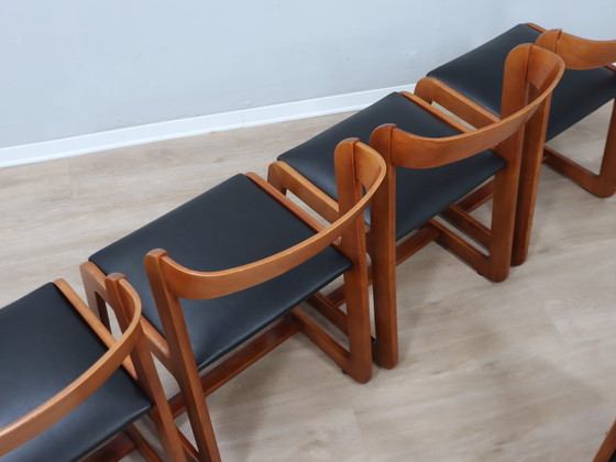 Image 1 of Set of 6 Dining Chairs Willy Rizzo for Mario Sabot, Italy 1970s