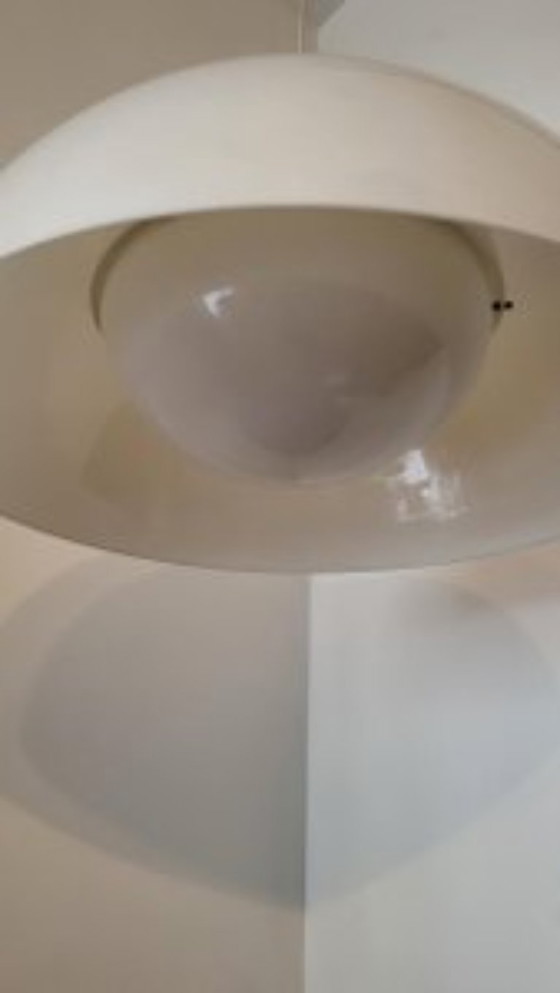 Image 1 of Lampada a sospensione Kd6 4006 bianca di Achille e Pier Giacomo Castiglioni per Kartell, 1950