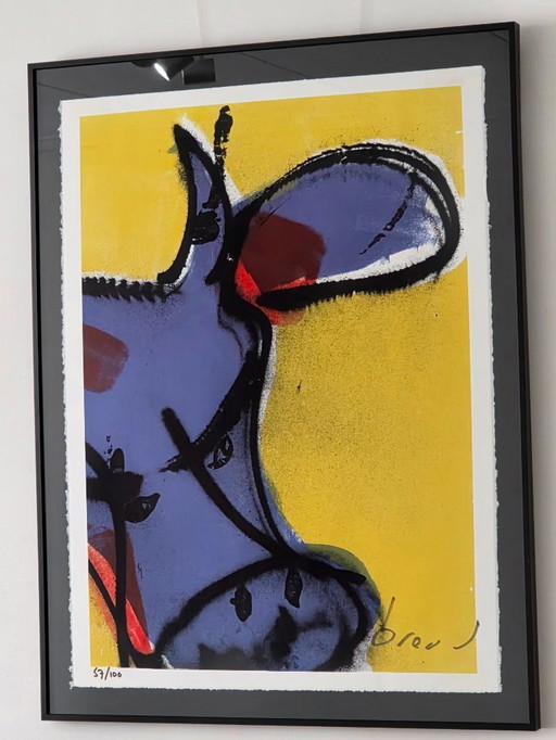 Herman Brood - The Colourful Cow - 57/100 - Hand signed