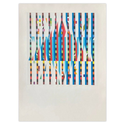 Yaacov Agam Screenprint Expo 71 - Semana de Israel (AVL) – lithos zeefdrukken, Paper