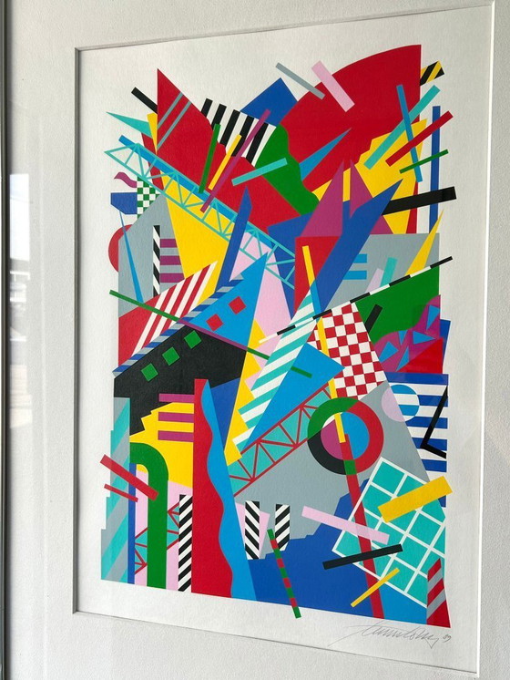 Image 1 of Ernst Lohse litografía Danés 1989