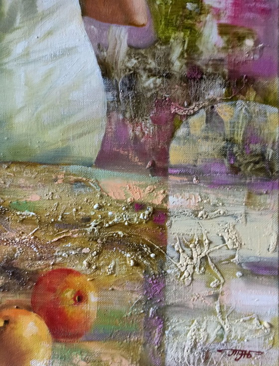 Original Oil Painting Abstract Figurative Girl Memories – Paintings & Drawings, Canvas (photo 10 of 13)