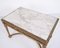Antieke Louis XVI salontafel met marmeren blad en verguld hout, jaren 1850. – Marble (photo 8 of 9)