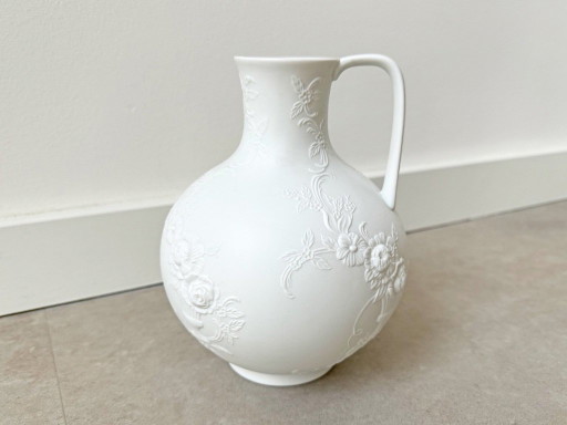 1x Vintage White Biscuit Porcelain AK Kaiser 445 Vase – vazen