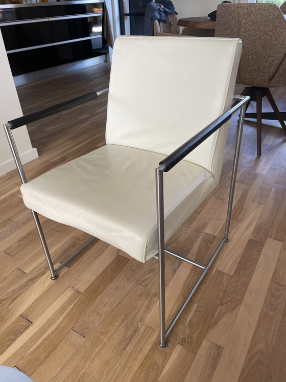 Design Eetkamerstoel Harvink – Eetkamerstoelen, Leather, Metal (photo 4 of 4)