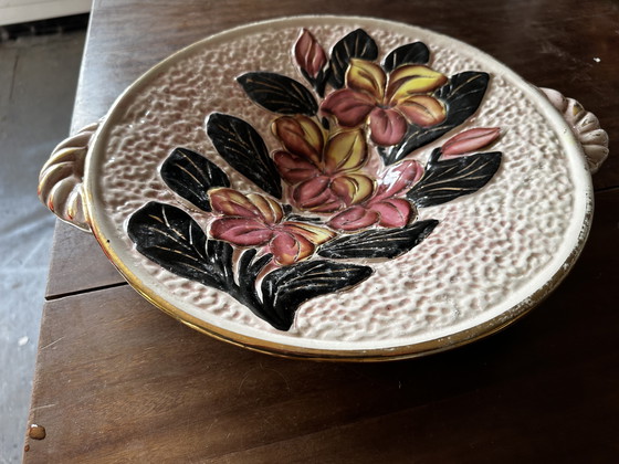 Image 1 of Große Schale / Vakuum Tasche Vallauris Keramikerin VTF 38 / 32 cm