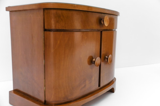 Image 1 of Comodini in legno Art Déco austriaco, set di 2