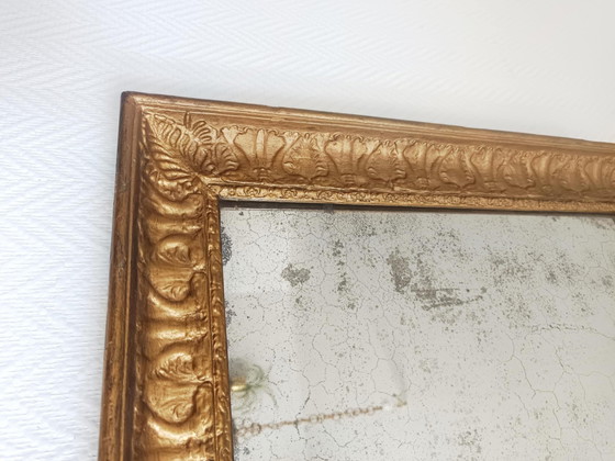 Image 1 of Louis Philippe style gilded wood mirror