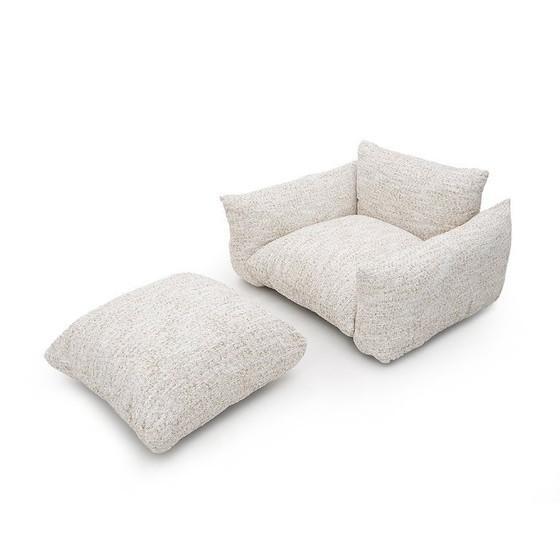Image 1 of Poltrona con pouf “Marenco” di Mario Marenco per Arflex, anni ’70