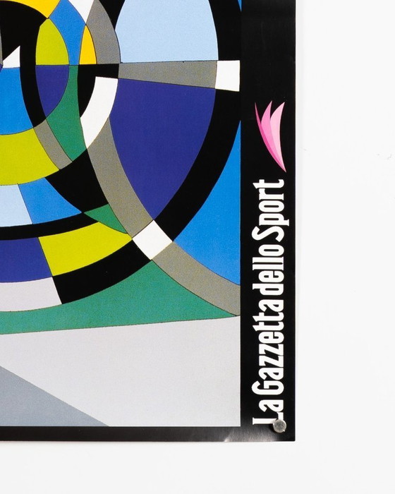 Image 1 of 86e Giro d'Italia – 2002 – Originele vintage wielerposter van Ugo Nespolo – Italiaanse popart – 97x68 cm