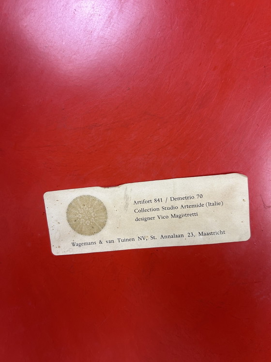 Image 1 of Vintage space age salontafel Demetrio 70 Artemide