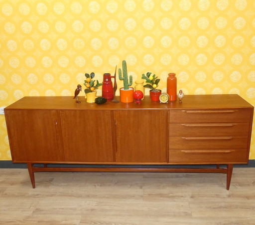 60s TEAK sideboard RT Möbel Heinrich Riestenpatt mid century design retro sixties 2,25m RT 200 Type