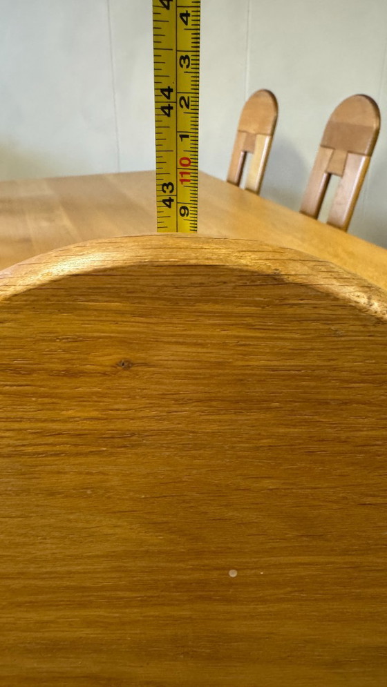 Image 1 of 6x De Puydt eetkamerstoelen, eiken