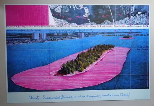 Christo - Project " Surrounded Islands " Biscayne Bay -1980 -83