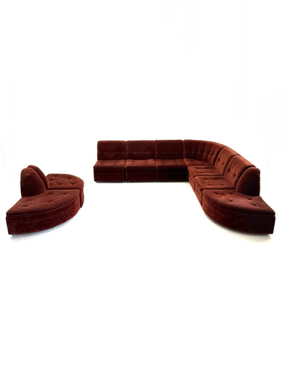 Divano modulare vintage 9 pezzi, Laauser ‘80 – Divani modulari, Cromo, Legno (photo 11 of 15)