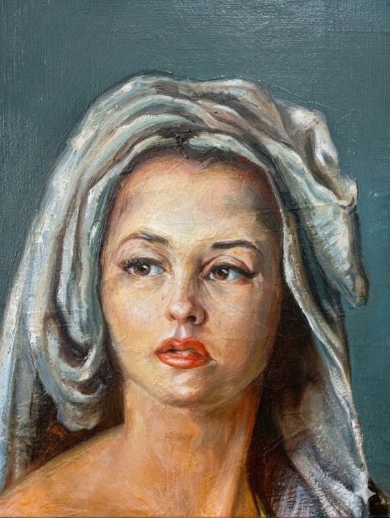Image 1 of Grandmaster OIL ON CANVAS - "Young Spaniard" (Leo Van Baelen, 117 x 94 cm