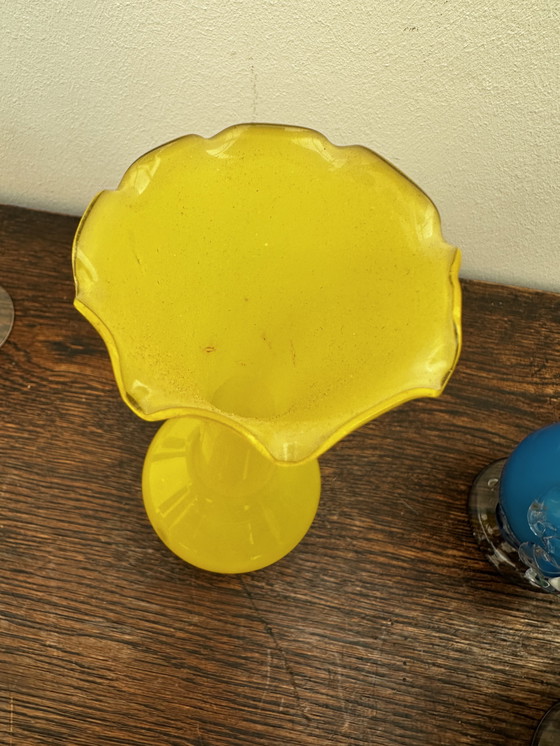 Image 1 of 4 vintage Murano glass soliflore vases