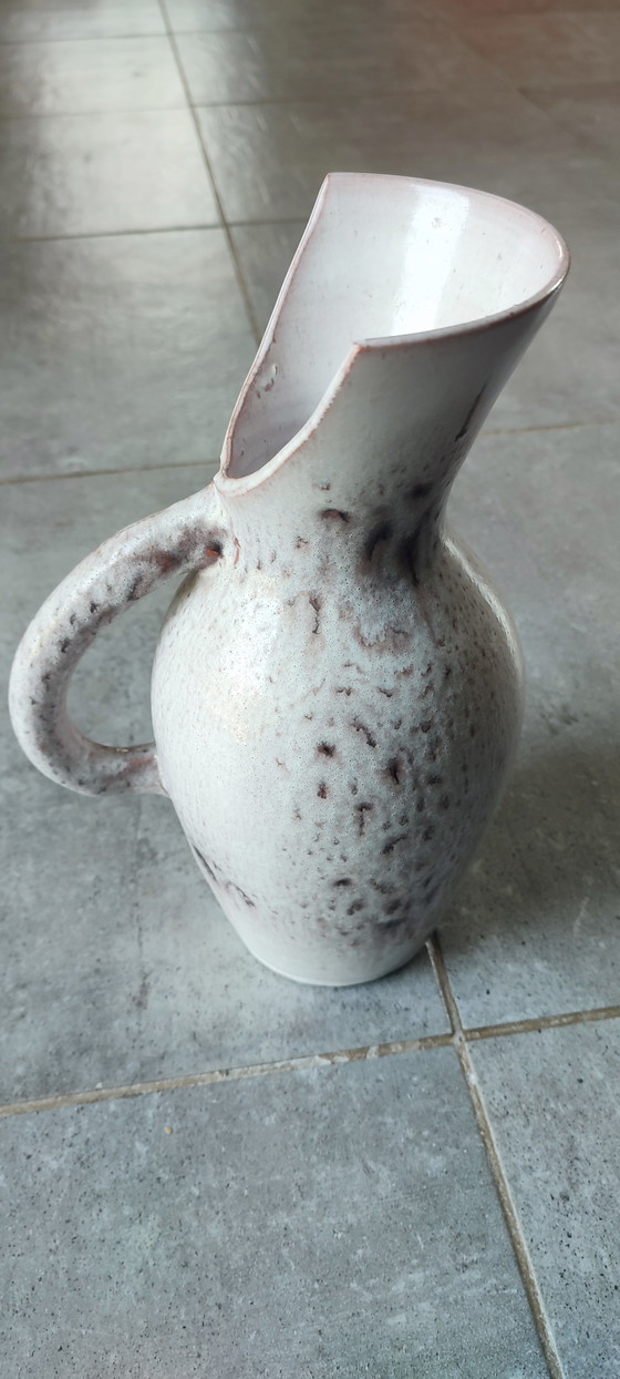 Image 1 of Geëmailleerd aardewerk sinaasappelservies uit de jaren 60