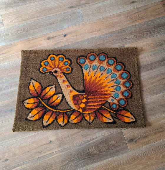 Image 1 of Grande arazzo da parete Smyrna annodato a mano.