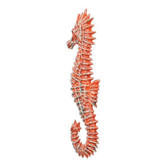 Image 1 of Sculpture XXL d'hippocampe en céramique Yann