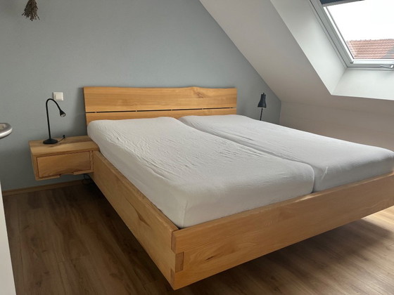 Letto da falegname in legno di frassino 2x2m, Letti matrimoniali, Beige (foto 4 di 21)