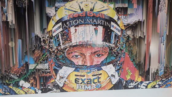 Image 1 of Obra de arte de Max Verstappen Glitch ART