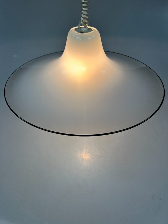 Image 1 of Vintage Murano Glass Pendant Lamp, Renato Toso for Leucos Italy, 1970s