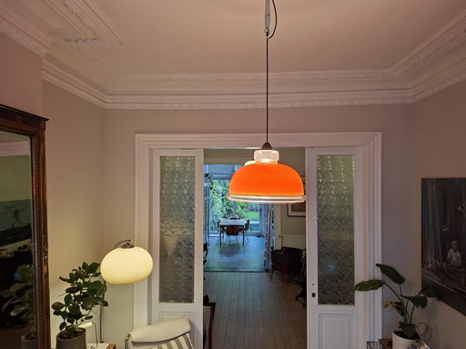 Lampada da soffitto vintage anni Settanta – hanglampen, Glass