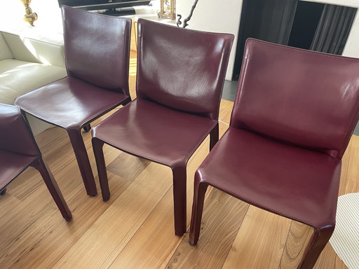 6x Cassina Cab 412 + 2x Cassina Cab 413 Stoelen