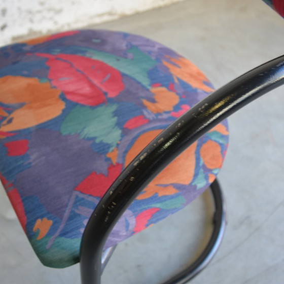 Image 1 of 3x sillas de tubo con estampado floral