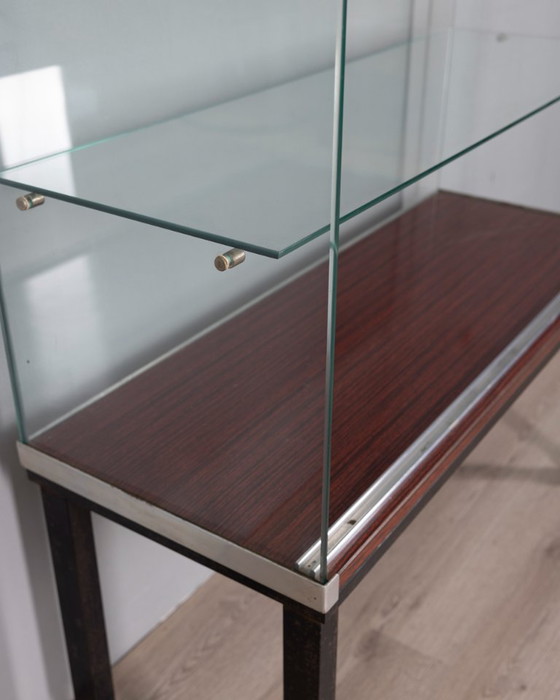Scaffale espositivo vintage con ruote di Goppion Milano, anni '70 – Vetrine, Glass (photo 11 of 20)