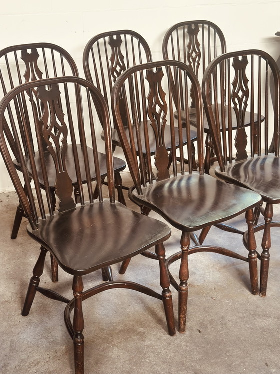 Image 1 of Windsor stoelen antiek 6 stuks crinoline 