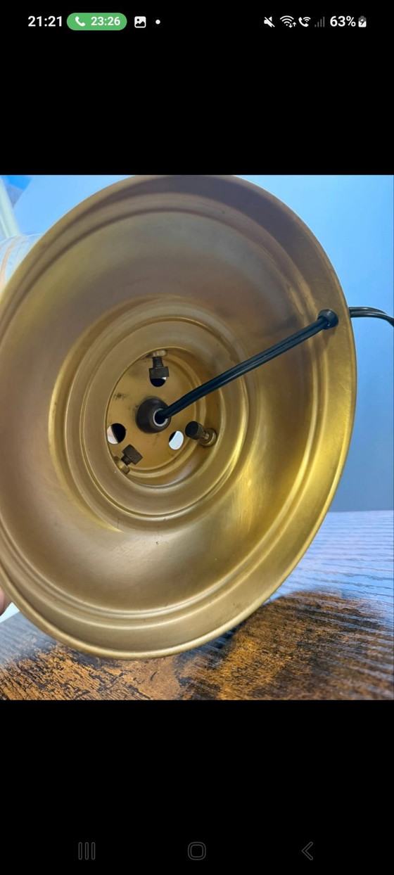 Murano Glass Lamp 60s-70s attributed to Venini – Venini?, Table lamps, Brass (photo 7 of 8)