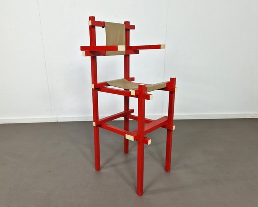 Gerrit Rietveld | Hochstuhl | Vintage-Replika – eetkamerstoelen, Wood (photo 2 of 9)