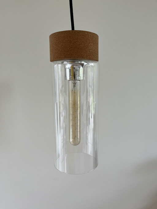 Lampe en verre VIntage