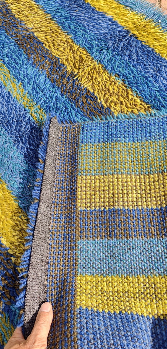 Image 1 of schwedischer Teppich, zugeschrieben von Rya, 70er Jahre